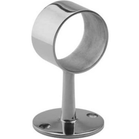 LAVI INDUSTRIES Lavi Industries, Flush Center Post, for 1.5" Tubing, Polished Stainless Steel 40-342/1H